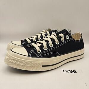 CONVERSE WOMEN'S 6 1970s CORE BLACK LOW TOP OX SNEAKER 162058C BGRADE